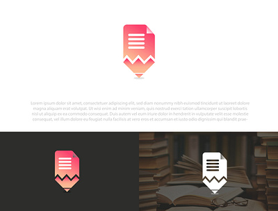 Study Logo !! book design icon illustration logo minimal logo minimalistic logo pen