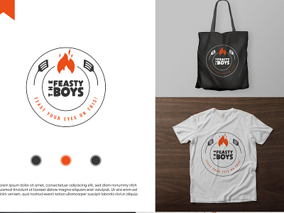 The Feasty Boys Logo Design ! branding design identity illustration logo minimal logo minimalistic logo packaging vector