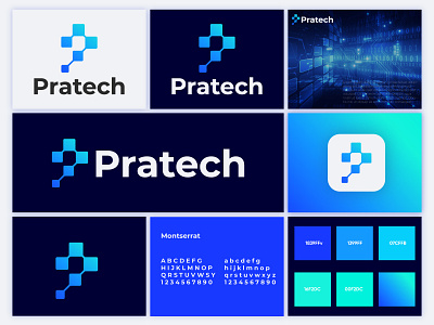 Technology - P Logo Design blockchain blockchain technology brand branding digital digital technology graphic design identity logo logo design mark modern logo p logo design p tech logo symbol tech tech logo technology technology logo typography