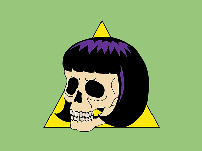 Skull Girl illustration skulls