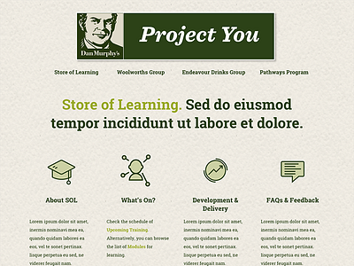 Store Of Learning design web