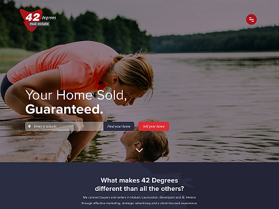 Real Estate Website - 42 Degrees real estate web design