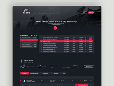 Horse Racing UI Concept