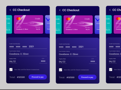 Credit card checkout/dailyui/day0#