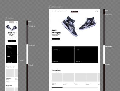 wireframe for sam's shoes....dailyui/day0#