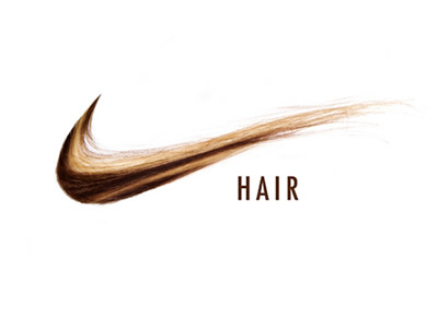 NIKE HAIR (wip) logo photoshop punny