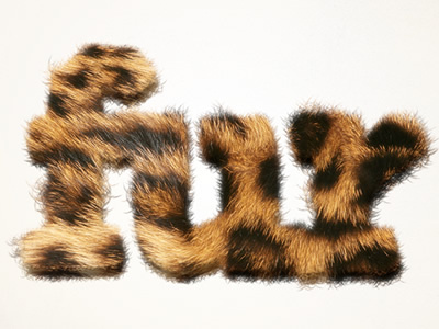 Furry Text in Pixelmator typography