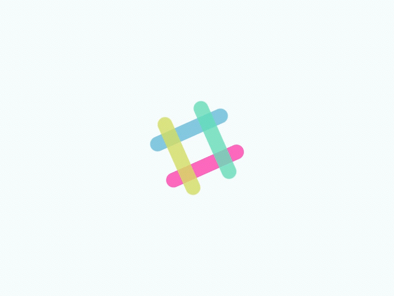 Slack Logo Animation animation colors icon logo motion slack