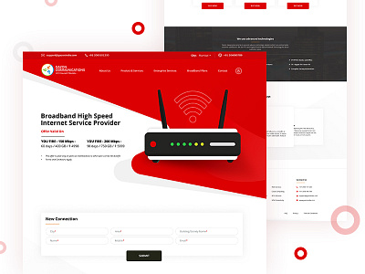 Landing Page (WIP) broadband connectivity homepage interface internet landing speed ui user ux web website