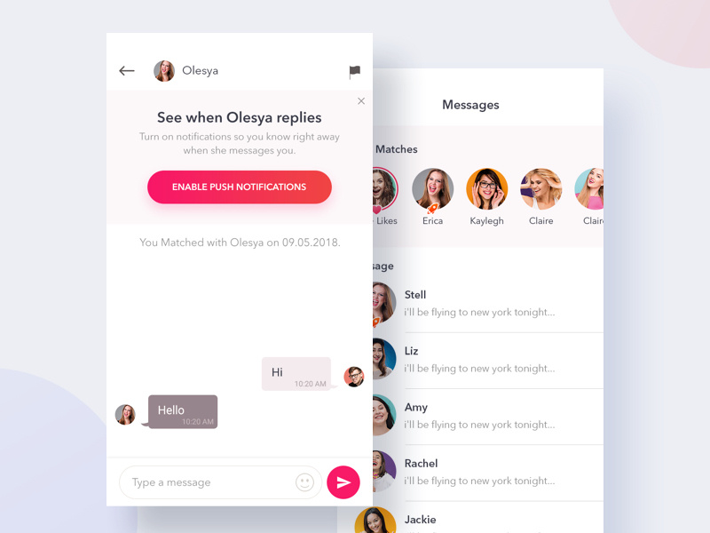 Chat & Chat Listing UI by Tushar Tank on Dribbble