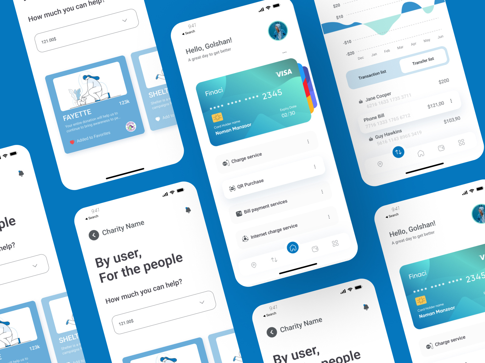 Mobile Banking App Design by golshan kazemi on Dribbble