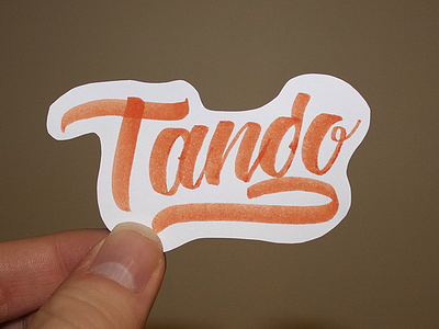 Tango Sketch branding calligraphy customtype design hand lettering lettering logo script type typo typography vector