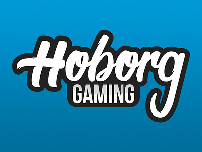 Hoborg Gaming branding calligraphy customtype design hand lettering handwriting logo script type typo typography vector