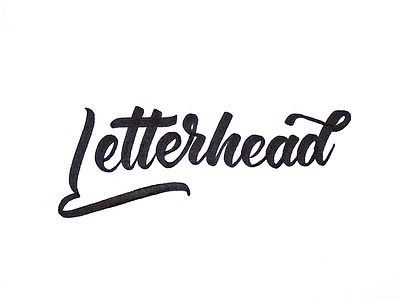 Letterhead branding calligraphy cursive customtype design handlettering lettering logo script type typo typography