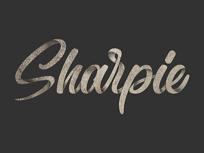 Sharpie branding calligraphy customtype design hand lettering handwriting logo script type typo typography vector