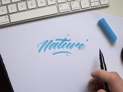 Nature brush brushtype calligraphy cursive handlettering handmadefont handmadetype lettering script type typo typography