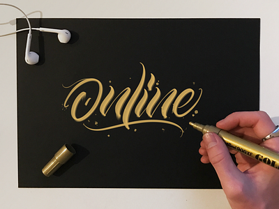 Online brushtype calligraphy cursive handlettering handmadefont handmadetype lettering script type typo typography