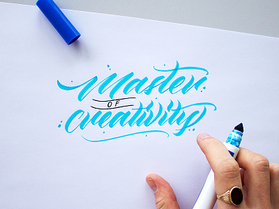 Master Of Creativity brushtype calligraphy cursive handlettering handmadefont handmadetype lettering script type typo typography
