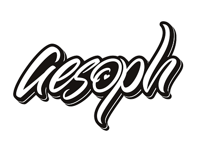 Aesoph brushtype calligraphy cursive handlettering handmadefont handmadetype lettering script type typo typography
