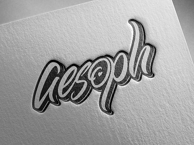 Aesoph Mockup Press brushtype calligraphy cursive handlettering handmadefont handmadetype lettering script type typo typography