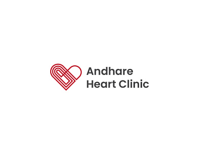 Minimalistic logo design for Cardiologist's Clinic branding design illustration logo vector