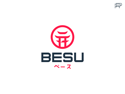 BESU | Logo Identity asia besu branding design identity illustration japan japan logo japanese logo logotype minimalist modern pagoda pagoda logo rass simplistic