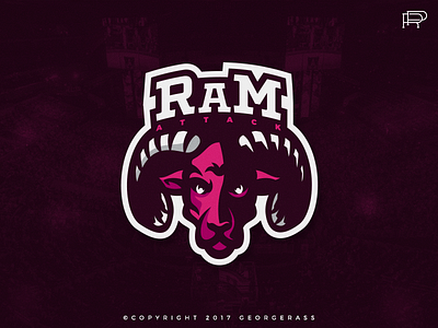 Ram Attack | Logo Identity branding esports game identity logo logotype mascot mascot logo rass sport sports team