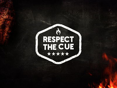 Respect The Cue | Rejected Logo Identity barbeque brand branding business design icon identity logo logotype rass rejected