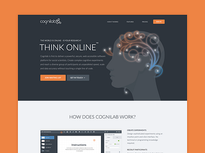 Cognilab homepage redesign homepage marketing saas ui website