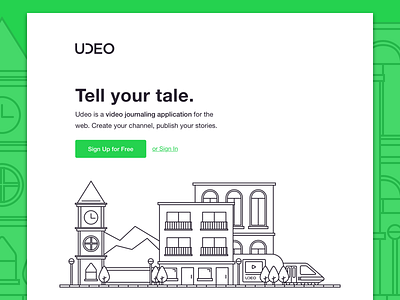 Udeo Homepage illustration udeo ui website
