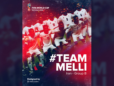 Team Melli - World Cup 2018 everydaydesign graphic iran lights liquify poster print saturation soccer team melli visual world cup