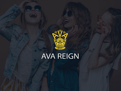 AVA REIGN Logo for a Streetwear Clothing Brand apparel ava branding clothing brand design feminine graphic design illustration logo logo vector mehedimiad reign s streetwear