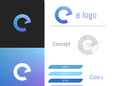 e app branding design e elogo figma illustration logo typography ui ux vector