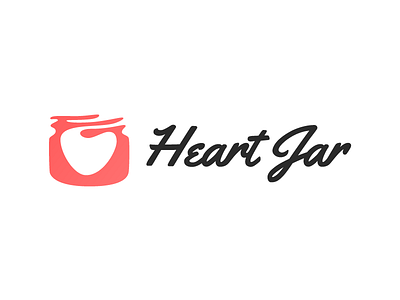 Heart Jar brand branding charity do gooder illustration kids logo