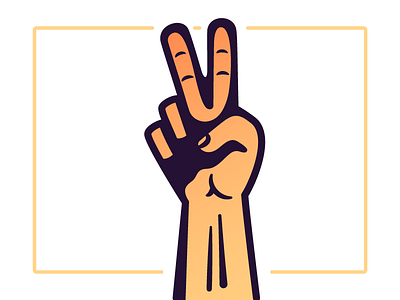 Peace fingers hand illustration limb limbs peace peace sign