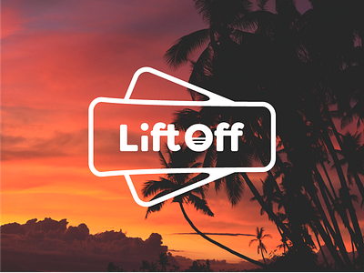 Lift Off brand branding exotic flight illustration lift off logo plane take off tickets vacation
