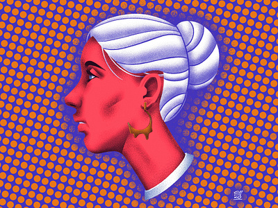 A girl portrait design face girly illustration portrait senchenko senko woman