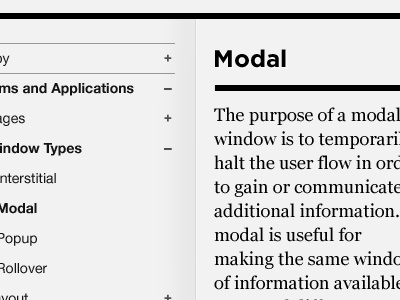 Style Guide accordion georgia gotham nav style guide