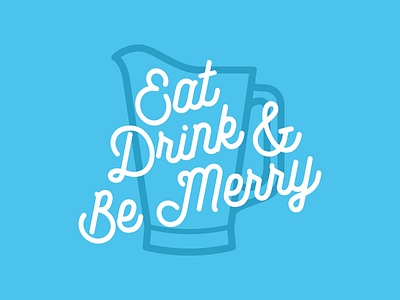 Eat, Drink & Be Merry beer craft brew drink folkster icons pitcher