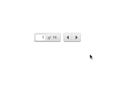 Dynamic Pagination w/ Button (animated GIF) animated gif animation dynamic pagination experimental gif input pagination ui ux
