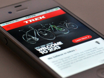 Trek Bicycles mobile site bicycles bike iphone just for fun mobile practice responsive trek trek bicycles