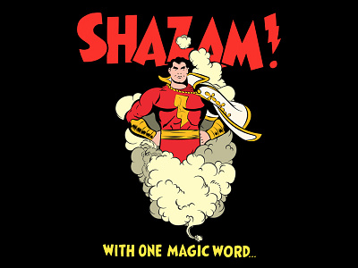 Shazam! character comic comic book dc comics illustration retro shazam vector