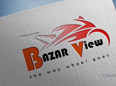 Bike Company Logo (Bazar View) design logo mockup