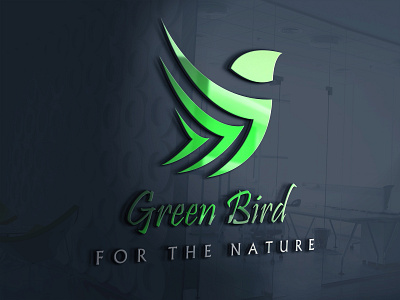 Bird Selling Centre (Green Bird) bird branding graphic design logo mockup vector