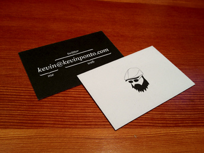 New Business Card avatar business card email moo twitter