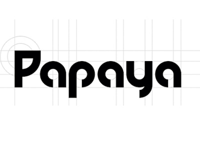 papaya logo design logo logotype papaya smile