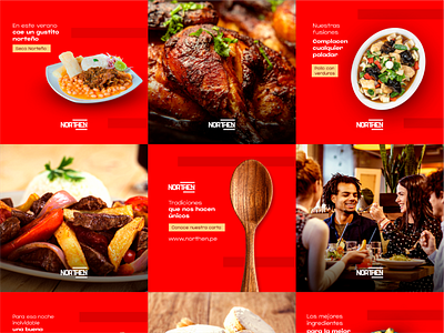 Social media | Northen brand branding comida design graphicdesign plantilla post redes sociales restaurant social media tempalte