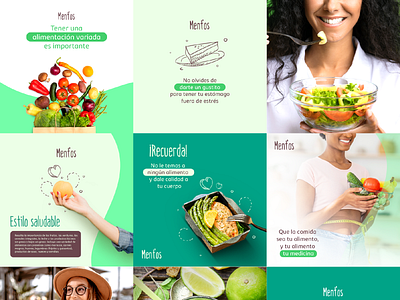 Social media | Ment´os branding design graphic design identity logo nature nutrición post redes sociales saludable social media