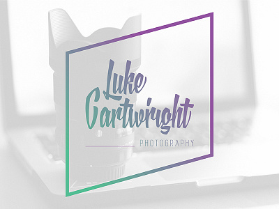 Luke Cartwright Photography branding camera colours frame gradient identity logo photography simple type typography