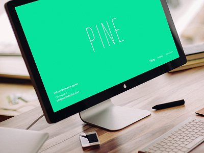 PINE Landing Page